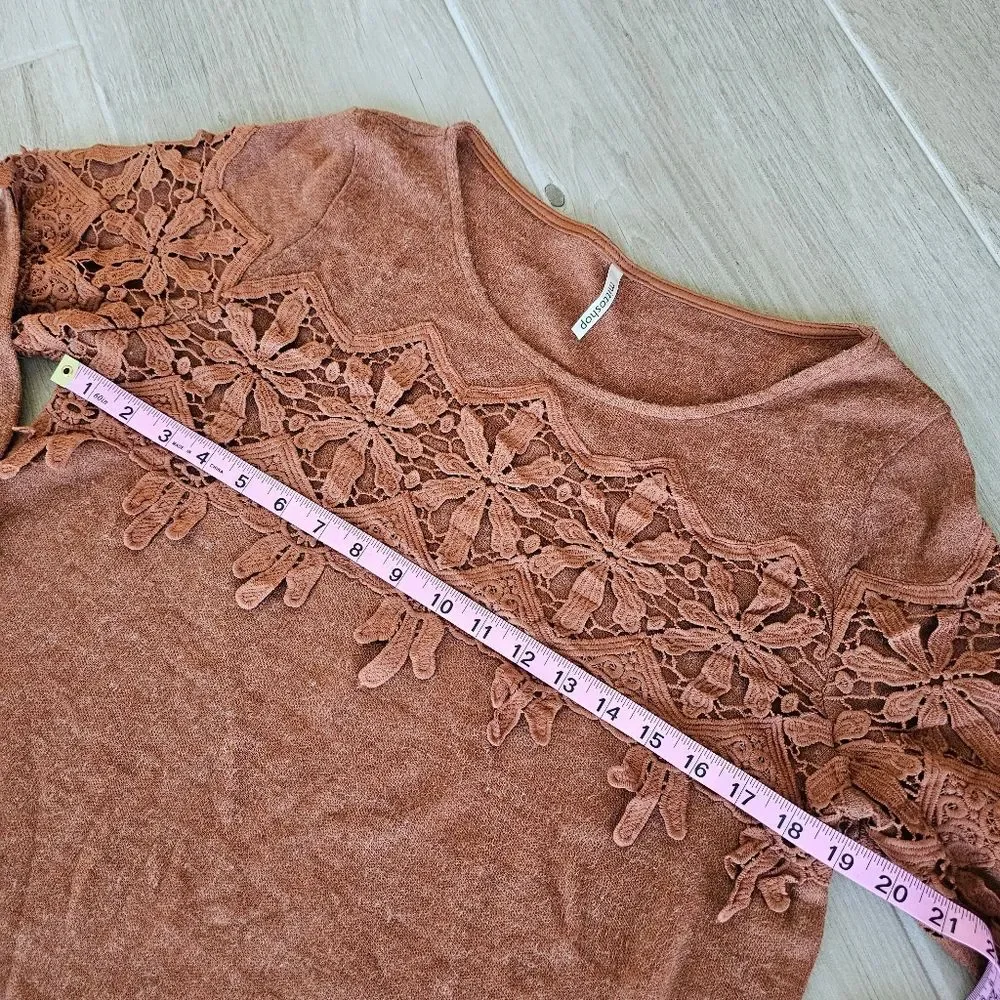 Women's Mittoshop Boutique Brown Sweater SZ L NWOT